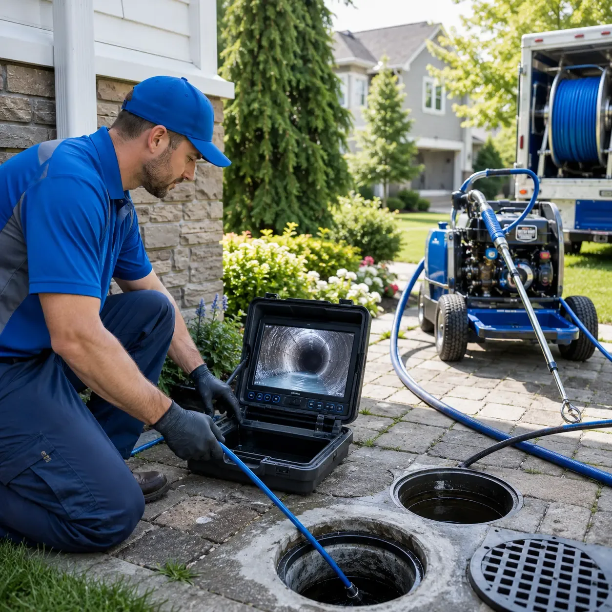 Outdoor drain cleaning professionals serving Fultonham, NY