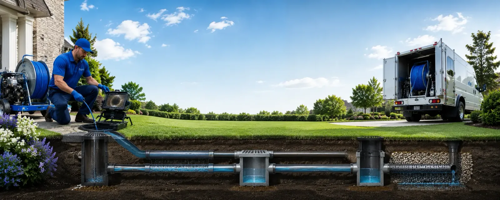 Outdoor drain cleaning information for Fultonham, NY